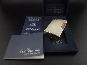 **[ opening and closing sound equipped ] Dupont line 1 LINE1 Large pink gold N4SP62 width line case / card / booklet ⑤**