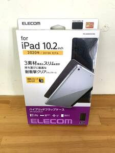 エレコム ELECOM TB-A20RHVCFBK [iPad 10.2インチ 2020/2019年モデル ケース カバー 手帳型 耐衝撃 背面クリア ブラック]