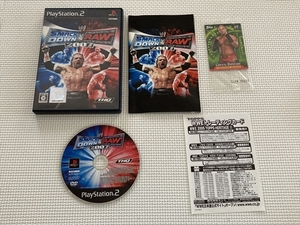 良品　23-PS2-626-T　プレイステーション2　WWE 2007 SmackDown! VS RAW スマックダウン　動作品　PS2