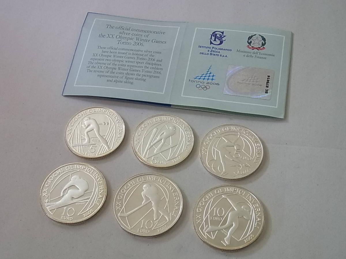 2006トリノオリンピック銀貨6枚セット | www.debbiejorde.com