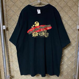  Hanes ヘインズ BEEFY 2XL DAYTONA Harley-Davidson ハーレー プリントTシャツ 古着