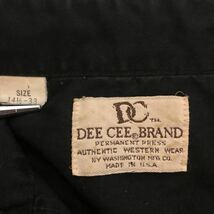 ヴィンテージ Dee Cee メンズ ローズ刺繍 ウエスタンシャツ サイズ 14 1/2-33_画像3