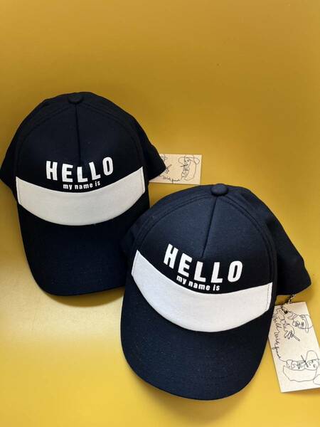 ★送料込み！！！★新品 定価12100円 world wide famous HELLO my name is 親子キャップ