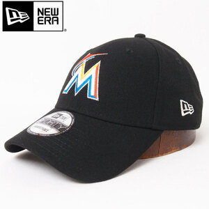 新品 NEW ERA 9FORTY マイアミマーリンズ ベースボールキャップ ブラック