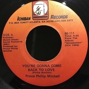 【コピス吉祥寺】PRINCE PHILLIP MITCHELL/YOU'RE GONNA COME BACK TO LOVE(8611)