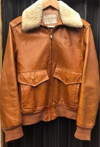 noth beachleather SAN FRANCISCO 革ジャン 70s レザージャケット 70年代 茶色 ブラウン 服飾品 古着 中古品【4152】F