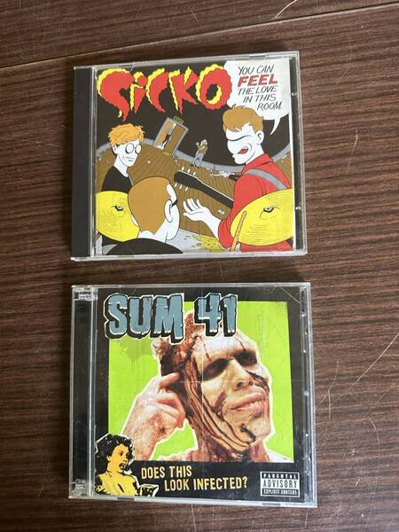 SICKO YOU CAN FEEL THE LOVE IN THIS ROOM CD SUM 41 Does This Look Infected OFFSPRING RANCID NOFX メロコア 2枚組 Hi-STANDARD