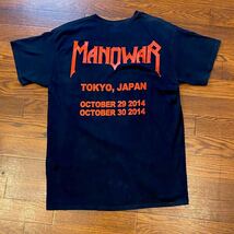 日本ツアー　MANOWAR Tシャツ/アンスラックス ANTHRAX/メタリカ METALLICA/IRON MAIDEN アイアン メイデン MEGADETH メガデス /SLAYER _画像5