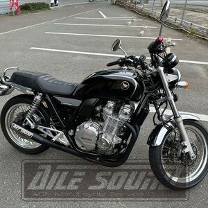 CB1100 SC65 エルサウンド ショート管 ブラック マフラー O2センサー1個 【新品即決】AILE SOUND