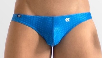 送料無料 新品 未使用 ★☆ EGDE ☆★(エッジ) HEXAGON スーパーロウライズ ビキニパンツ ブルー系 XL