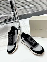 Brunello Cucinelli　ブルネロクチネリ スニーカー　レディースシューズ靴 ファッションカジュアル　35-39サイズ選択可能 grey black_画像5