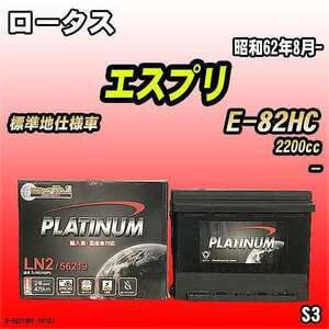 バッテリー デルコア ロータス エスプリ E-82HC 昭和62年8月- D-56219/PL