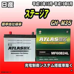 バッテリー アトラスBX 日産 ステージア ガソリン車 GH-M35 MF60B24LBX