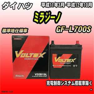 バッテリー VOLTEX ダイハツ ミラジーノ GF-L700S 平成11年3月-平成12年10月 V50B19L