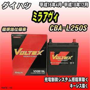 バッテリー VOLTEX ダイハツ ミラアヴィ CBA-L250S 平成16年4月-平成18年12月 V50B19L