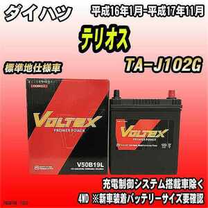 バッテリー VOLTEX ダイハツ テリオス TA-J102G 平成16年1月-平成17年11月 V50B19L