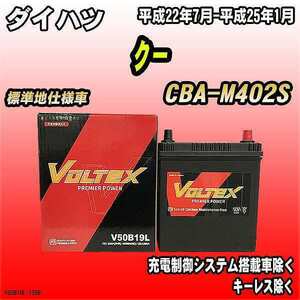 バッテリー VOLTEX ダイハツ クー CBA-M402S 平成22年7月-平成25年1月 V50B19L