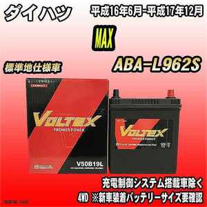 バッテリー VOLTEX ダイハツ MAX ABA-L962S 平成16年6月-平成17年12月 V50B19L