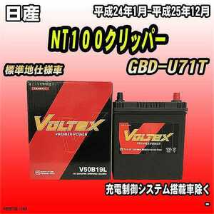 バッテリー VOLTEX 日産 ＮT１００クリッパー GBD-U71T 平成24年1月-平成25年12月 V50B19L