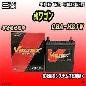 バッテリー VOLTEX 三菱 eKワゴン CBA-H81W 平成16年5月-平成18年9月 V50B19L