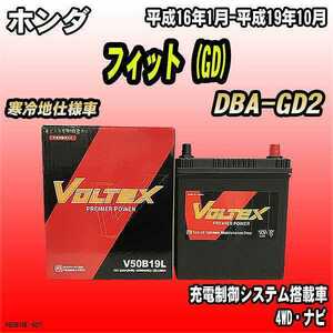 バッテリー VOLTEX ホンダ フィット (GD) DBA-GD2 平成16年1月-平成19年10月 V50B19L