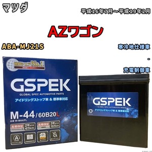 バッテリー デルコア GSPEK マツダ ＡＺワゴン ABA-MJ21S - M-44