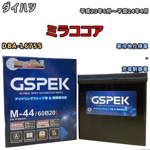 バッテリー デルコア GSPEK ダイハツ ミラココア DBA-L675S - M-44