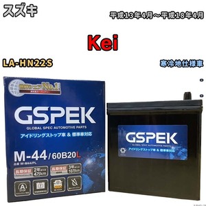 バッテリー デルコア GSPEK スズキ Ｋｅｉ LA-HN22S - M-44