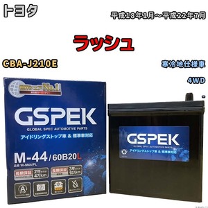 バッテリー デルコア GSPEK トヨタ ラッシュ CBA-J210E 4WD M-44