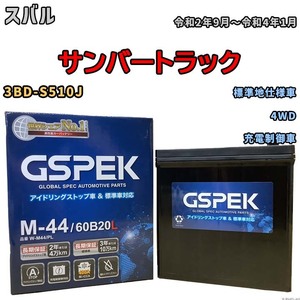 バッテリー デルコア GSPEK スバル サンバートラック 3BD-S510J 4WD M-44