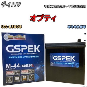 バッテリー デルコア GSPEK ダイハツ オプティ UA-L800S - M-44