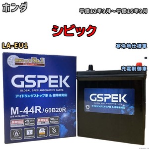 バッテリー デルコア GSPEK ホンダ シビック LA-EU1 - M-44R