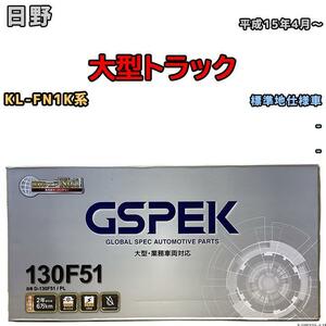 バッテリー デルコア GSPEK 日野 大型トラック KL-FN1K系 平成15年4月～ - 115F51×2 標準地仕様車