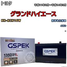 バッテリー デルコア GSPEK トヨタ グランドハイエース KH-KCH16W 4WD 135D31L_画像1