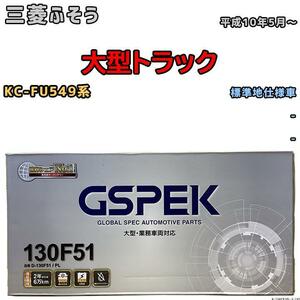 バッテリー デルコア GSPEK 三菱ふそう 大型トラック KC-FU549系 平成10年5月～ - 115F51×2 標準地仕様車