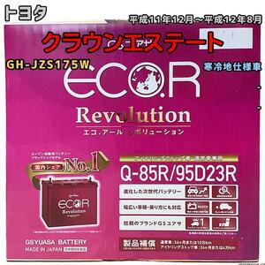 バッテリー GSユアサ トヨタ クラウンエステート GH-JZS175W 平成11年12月～平成12年8月 ER-Q85R/95D23R