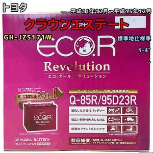 バッテリー GSユアサ トヨタ クラウンエステート GH-JZS171W 平成11年12月～平成15年12月 ER-Q85R/95D23R