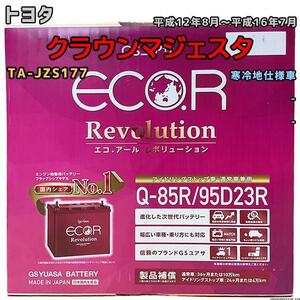 バッテリー GSユアサ トヨタ クラウンマジェスタ TA-JZS177 平成12年8月～平成16年7月 ER-Q85R/95D23R
