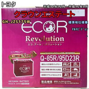 バッテリー GSユアサ トヨタ クラウンエステート GH-JZS175W 平成11年12月～平成12年8月 ER-Q85R/95D23R