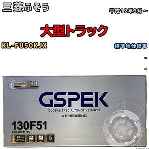 バッテリー デルコア GSPEK 三菱ふそう 大型トラック KL-FU50KJX 平成12年3月～ - 115F51×2 標準地仕様車