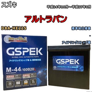 バッテリー デルコア ダイハツ ムーヴ DBA-LA100S 平成22年12月-平成26年12月 M-44