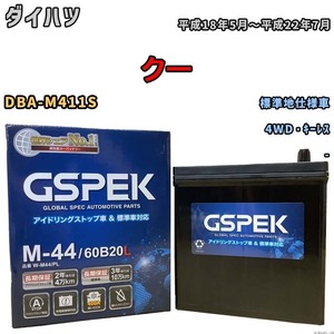 バッテリー デルコア ダイハツ ムーヴ 3BA-LA150S 令和2年8月- M-44