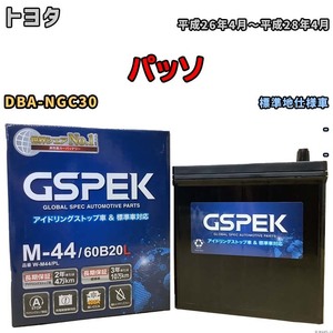 バッテリー デルコア トヨタ ピクシスメガ DBA-LA710A 平成27年7月- M-44