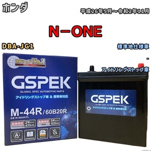 バッテリー デルコア ホンダ NBOXプラス DBA-JF1 平成24年7月- M-44R