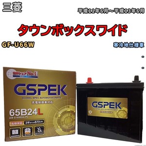 バッテリー デルコア GSPEK 三菱 タウンボックスワイド GF-U66W - G-65B24L/PL