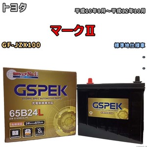 バッテリー デルコア GSPEK トヨタ マークII GF-JZX100 - G-65B24L/PL