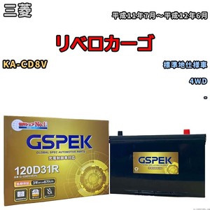 バッテリー デルコア GSPEK 三菱 リベロカーゴ KA-CD8V 4WD G-120D31R/PL