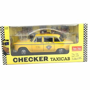 FUZ【中古美品】 サンスター 1/18スケール 1981 ニューヨークチェッカーキャブ 完成品 ミニカー 箱傷みあり 〈61-230506-0YY-5-FUZ〉