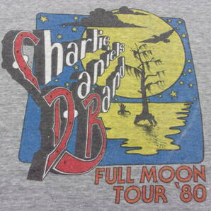 80s Charlie Daniels Band Tシャツ L 1980年 USA製 チャーリーダニエルズバンド VINTAGE ビンテージ バンドT 古着 カントリー サザンロックの画像6