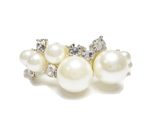  half up optimum pearl Swarovski 4ps.@ pair night . to coil comb S size 152132